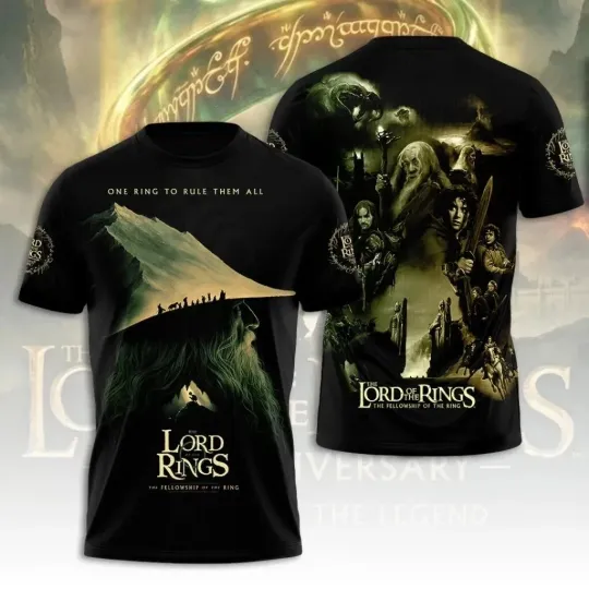 Discover The Lord of the Rings One Ring To Rule Them All AOP 3D T-Shirt