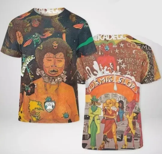 Discover Funkadelic Cosmic Slop Album Cover 3D T-Shirt BS1149