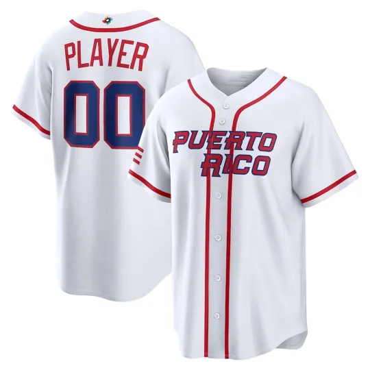 Discover Puerto Rico Baseball White 2026 World Baseball Classic All Size