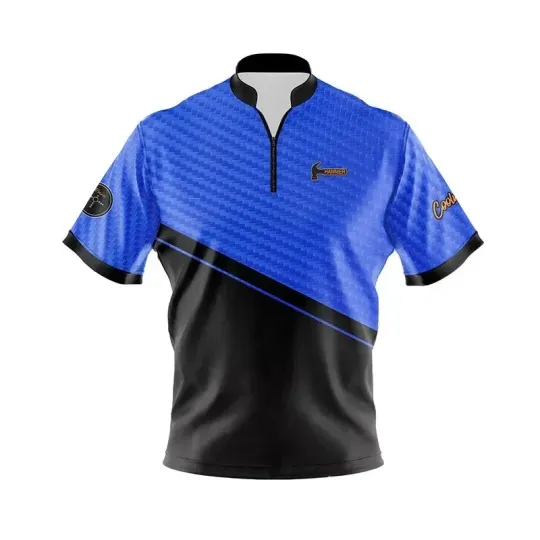 Discover Custom Name Hammer Rare Collection Blue Carbon Bowling Jersey Shirts