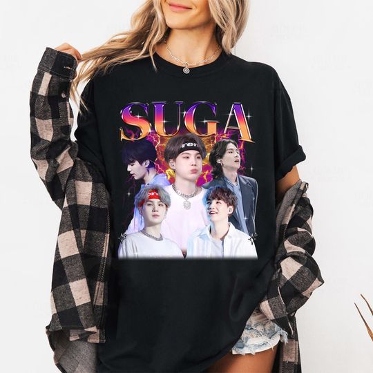 Discover SUGA Min Yoongi Shirt, World Tour 2026, K-Pop Fan Tee