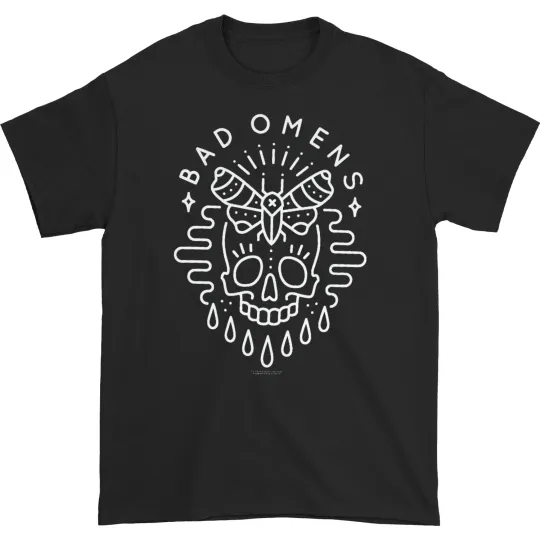 Discover Men's Bad Omens Skullmoth T-shirt X-Large Black