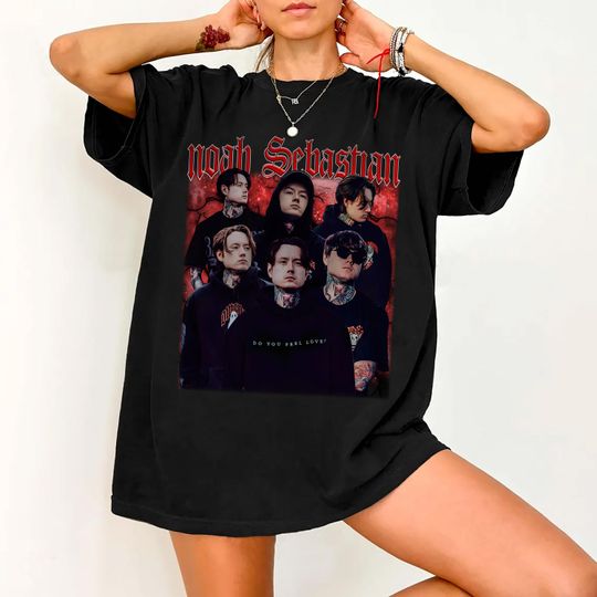 Noah Sebastian Bootleg Shirt, Bad Omens Vintage Comfort Colors Shirt, Alternative Rock Concert T-Shirt, Metal Fan Merch, Dark Concert