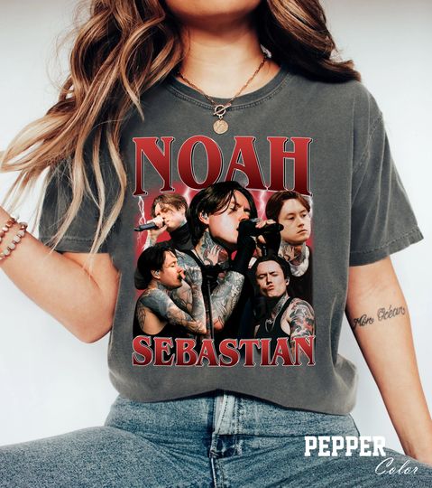 Bad Omens Vintage Graphic Tee, Noah Sebastian Bootleg Shirt, Alternative Rock Concert Shirt, Metal Fan Merch, Dark Concert Shirt