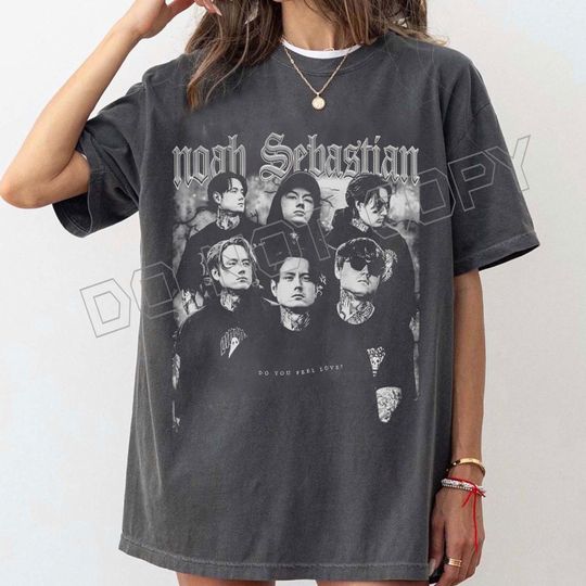 Discover Comfort Colors Noah Sebastian Bad Omen Album Tee Graphic T-Shirt for Fans Concert & Casual Outfit Shirt