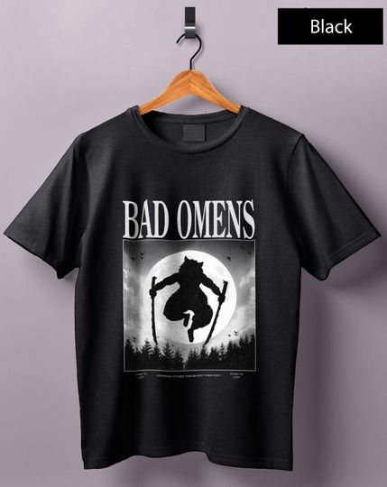 Omens Graphic T-Shirt, Y2K Heavy Metal Band Tee, Unisex Alternative Rock Apparel