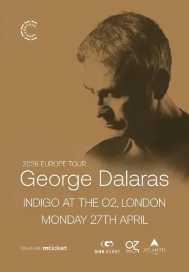 Discover George Dalaras 2026 Europe Tour Indigo at The O2 London Concert Poster