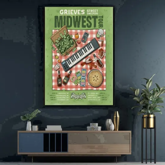 Poster GRIEVES Midwest 2026 Spring Tour