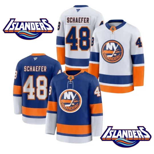 Discover #47 Schaefer 2025 Hockey  Printed Jersey All Size S-4XL