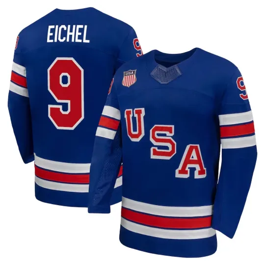 Discover Eichel Royal 2026 Home Replica All Printed Hockey Jersey All Size