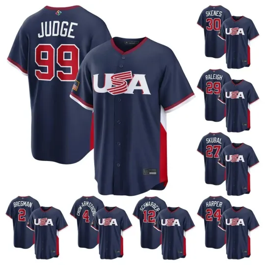 Discover USA 2026 World Classic Printed Jersey All Size