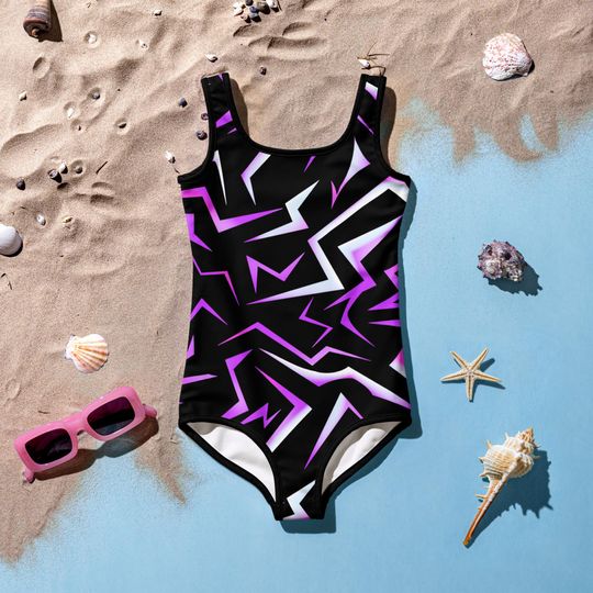 Discover Patterns Kids and Youth Swimsuit | Kpop Swimsuit | Demons | Golden