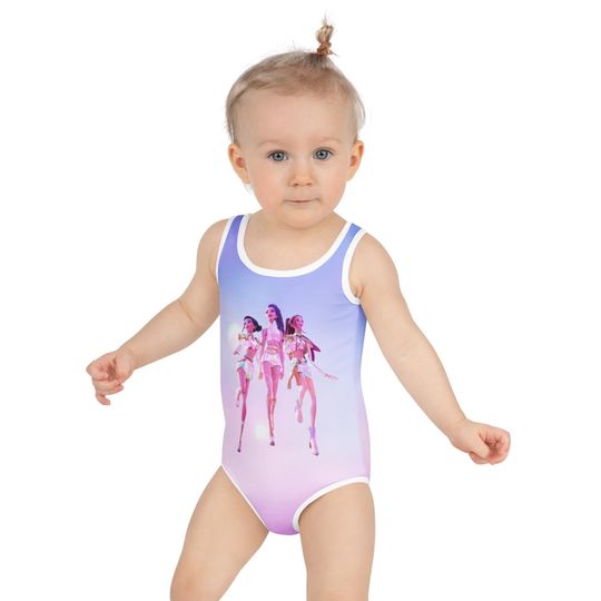 Discover K-Pop Demon Hunters Toddler Girls Swimsuit | Toddler One-Piece Swimsuit | Anime-Inspired Swimwear | Cute Summer Swimsuit for Toddlers