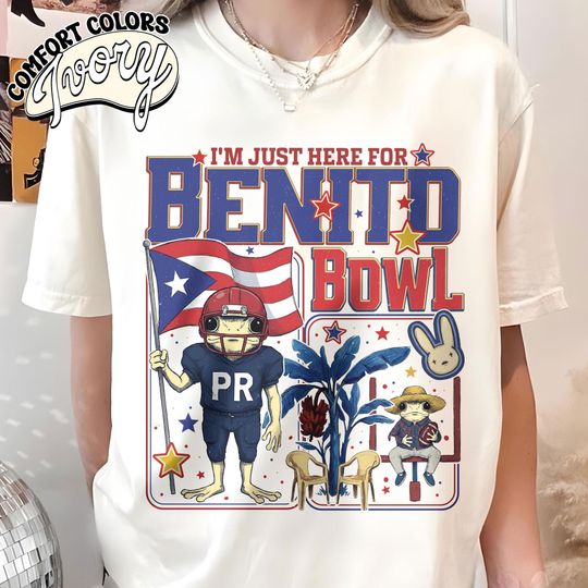 Discover Benito Bowl Comfort Colors Shirt, Funny Graphic Football Fan T-shirt, Halftime Show Tee