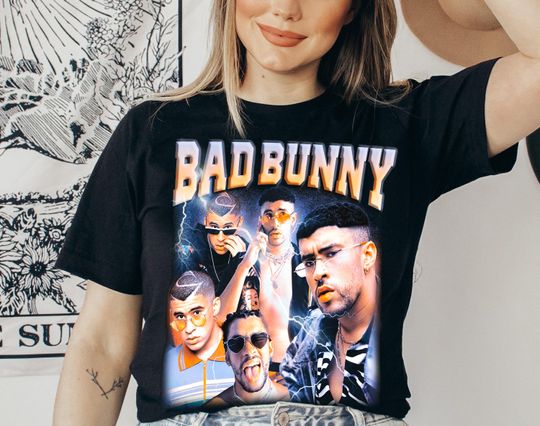 Discover Bad Bunny Vintage Merch, Bad Bunny T Shirt, Unisex Shirt, Men, Women, Kids, Concert outfit