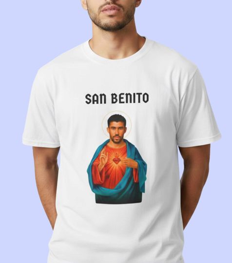 Discover San Benito Saint Graphic T-Shirt, Latin Streetwear Tee