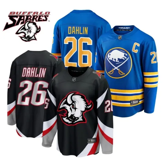 Discover Rasmus #26 Dahlin Black And Royal - All Printed Jersey