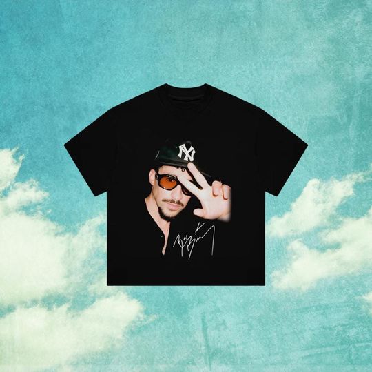 Discover Bad Bunny Vintage Reggaeton Graphic T-Shirt