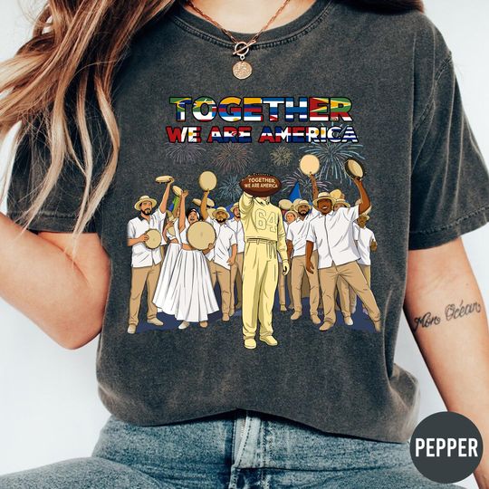 Discover Comfort Colors Bunny Football Fan T-Shirt   Together We Are America T-Shirt