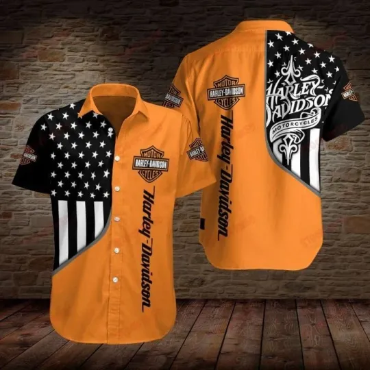 Discover Harley Racing Davidson Casual Button-Down Shirt Unisex