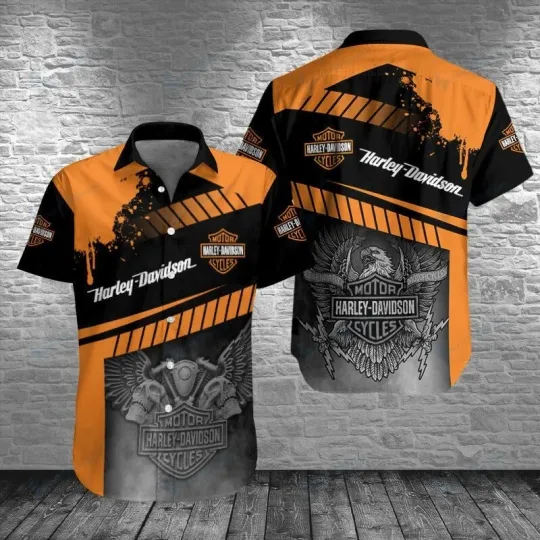 Discover Harley Racing Davidson Casual Button Down Shirt Unisex
