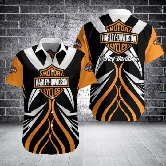 Discover Harley Racing Davidson Casual Button-Down Shirt Unisex