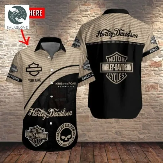 Discover Personalized Harley Racing Davidson Casual Button-Down Shirt Unisex