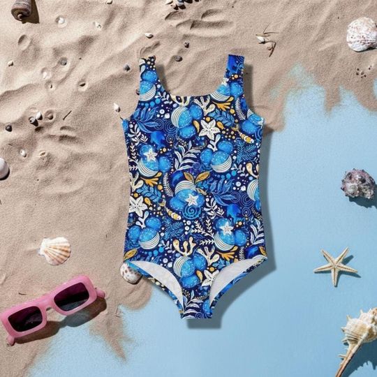 Discover Disney Cruise Kids One-Piece Swimsuit , Mickey Toddlers Swimsuit, Girls One Piece Bathing Suit, Mini and Me Matching Swimwear