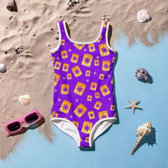 Tangled Lanterns Kids and Youth Swimsuit | Disney Vacation | Disney Swim | Disney Cruise | Rapunzel