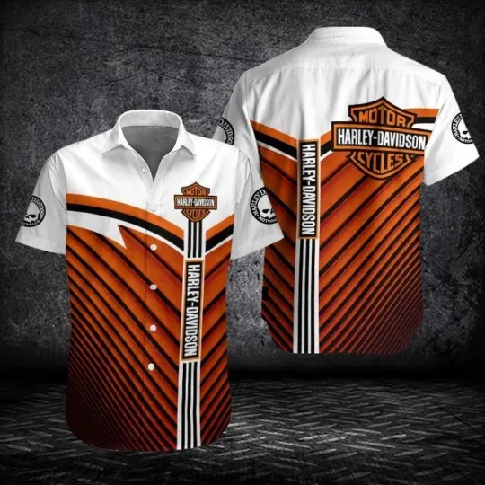 Discover Personalized Harley Racing Davidson Casual Button-Down Shirt