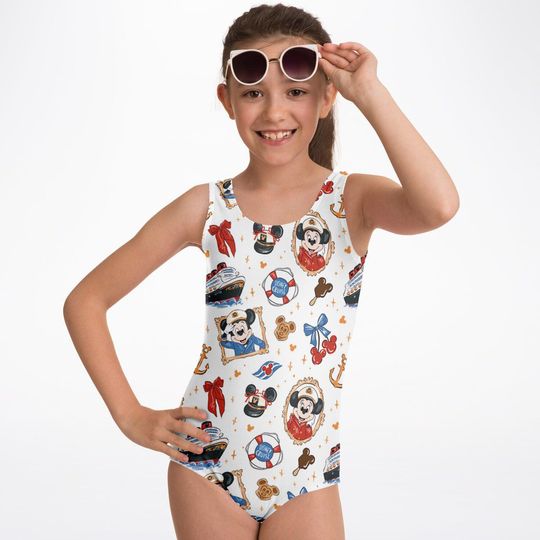 Discover Mickey Mouse DCL Swim Suit, Mickey Girls Swim Wear, Disney Vacation Swimwear, Swim Suit Swim Summer, Vacation Essentials, Kids Swim