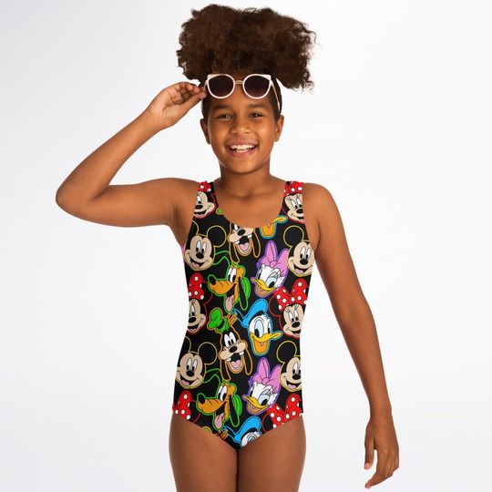 Discover Mickey Mouse and Friends Swim Suit, Mickey Girls Swim Wear, Disney Vacation Swimwear, Swim Suit Swim Summer, Vacation Essentials, Kids Swim