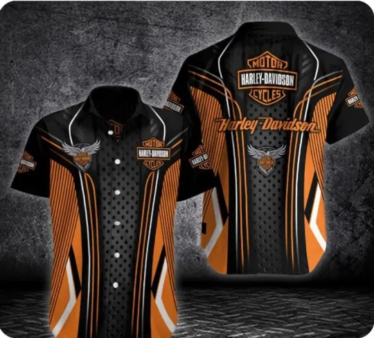 Discover Personalized Haarleyy Davidson Casual Button-Down Shirt Unisex Adults