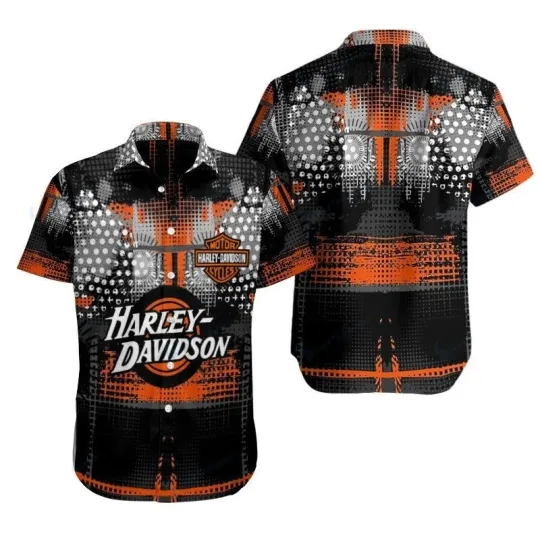 Discover Personalized Harley Racing Davidson Casual Button-Down Shirt Unisex