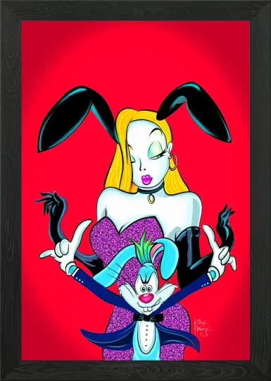 Bad Bunny and His Love Vertical Poster Wall Art