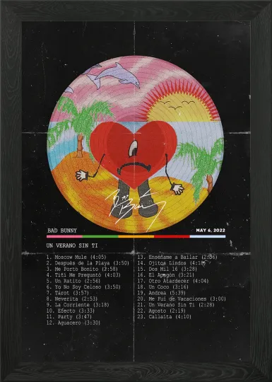 Bad Bunny Wall Art Poster Print Picture