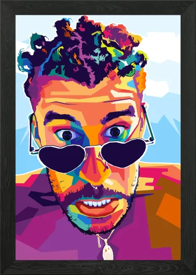 Bad Bunny Pop Ar Wall Art Poster Print Picture