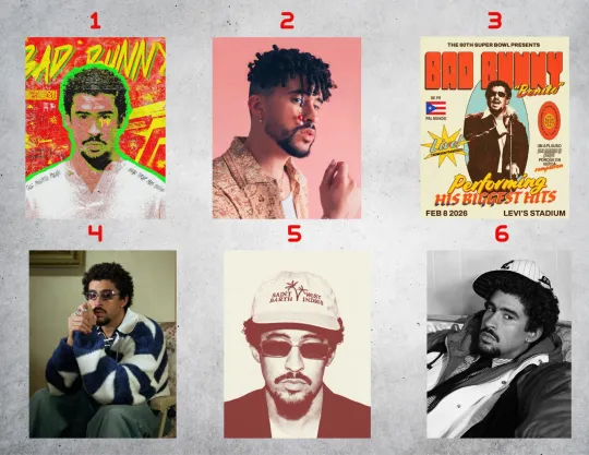 Discover Bad Bunny Wall Collage Poster Prints