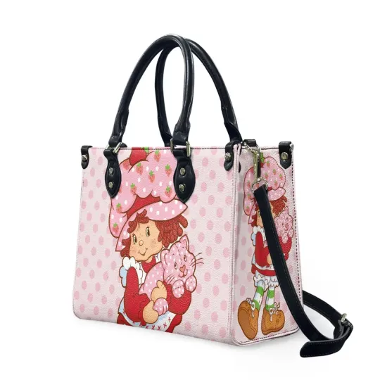 Discover Strawberry Leather Handbag