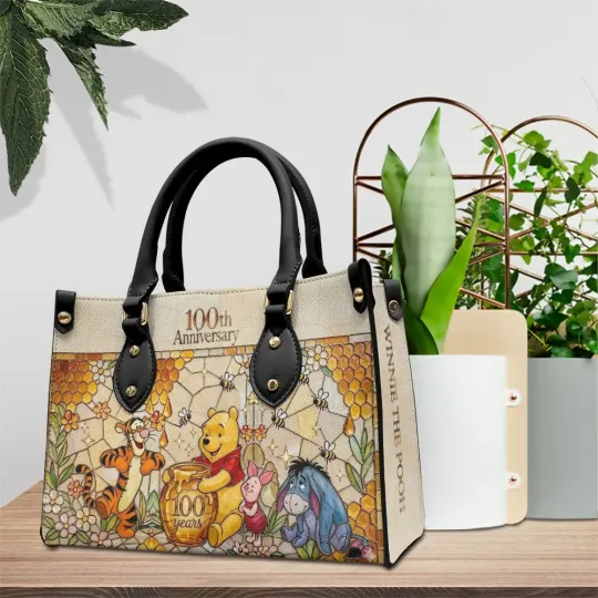 Winnie-the-Pooh 100th Anniversary Leather HandBag