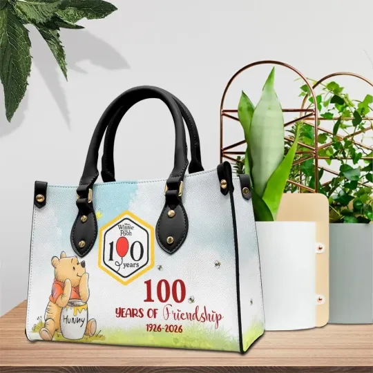 Winnie-the-Pooh 100th Anniversary Leather HandBag