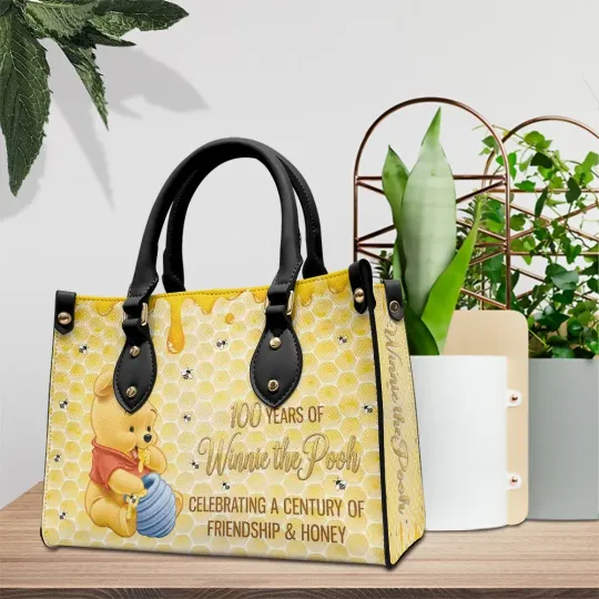 Winnie-the-Pooh 100th Anniversary Leather HandBag