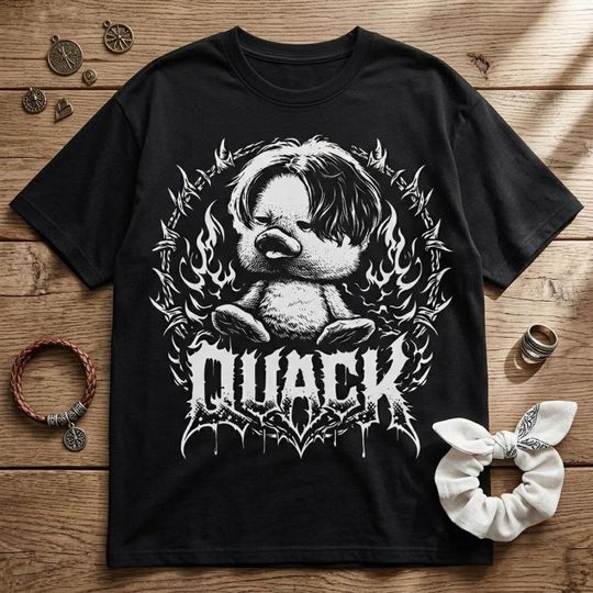Discover Funny Duck Concert Shirt, Duck Tee, Rock Band T-Shirt
