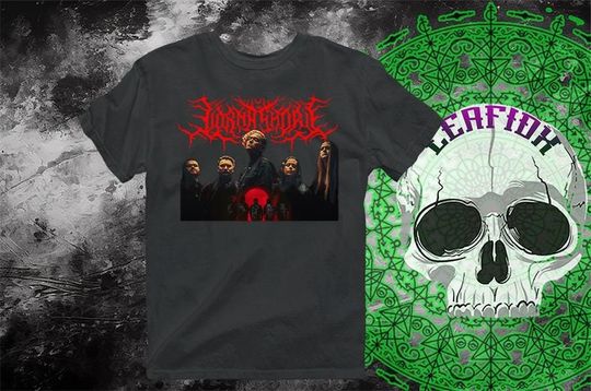 Discover Lorna Shore Band T-Shirt, Black Deathcore Graphic Tee