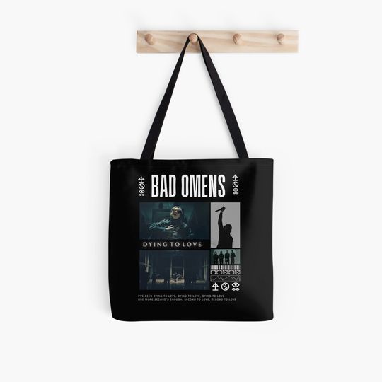 Discover Dying Love Bad Omens Tote Bag