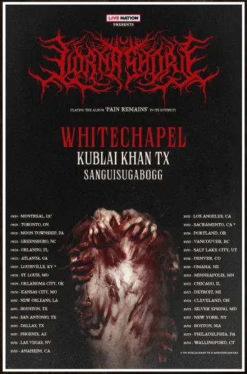 Discover LORNA SHORE WHITECHAPEL KUBLAI KHAN TX Tour 2024 Ltd Ed RARE Poster! Deathcore