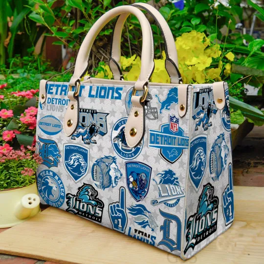 Discover Detroit Football Team Lionss Women Leather Handbag Lovers Gift