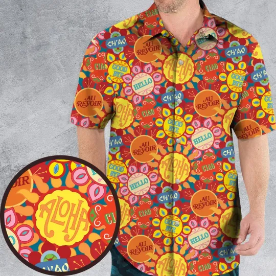 Discover It's a Small World Flowers Hawaiian Shirt