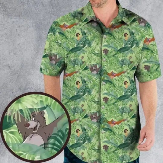 Discover The boy is in the jungle Hawaiian Button Down Shirt
