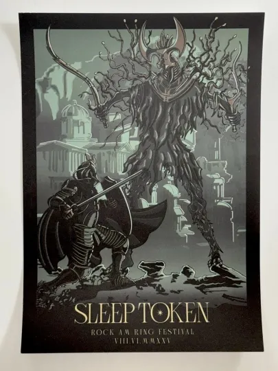 Discover Sleep Token Poster Rock AM Ring Festival 2025 Limited Edition